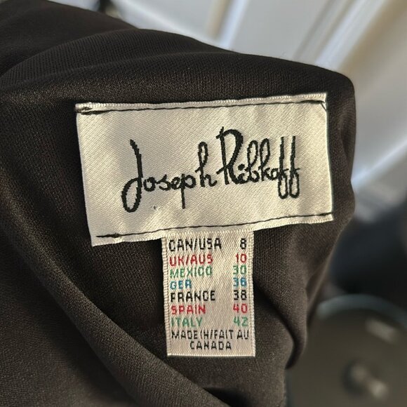 Vintage 90s Joseph Ribkoff Leopard Mini Dress US 8 Sleeveless Stretch Party - Picture 6 of 7